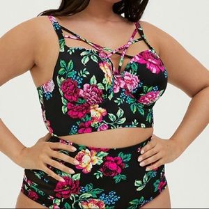 Torrid Lattice Swim Top - 1 DD/DDD